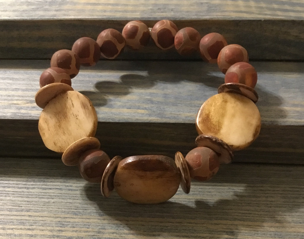Beautiful Bracelets Collection~A unique and fabulous creation using agate stone and natural beads.
